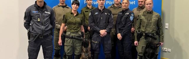 PPA politseiüksuse ESTPOL8 teine rotatsioon alustas tööd Läti-Valgevene piiril