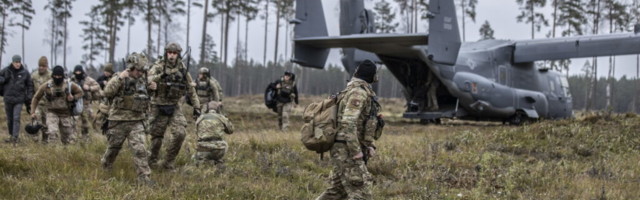 Ameerika Ühendriikide erioperatsioonide üksus harjutas Eesti õhuväelastega koostööd