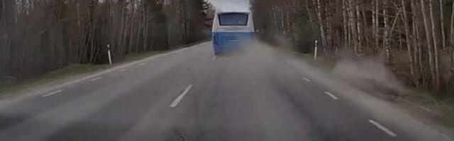 VIDEO | Metskits sööstab täiskiirusel vastu maanteel liigelnud bussi