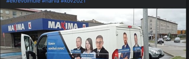EKRE rikub keeleseadust: Narvas sõitis ringi erakonna reklaambuss, millel vaid venekeelsed loosungid