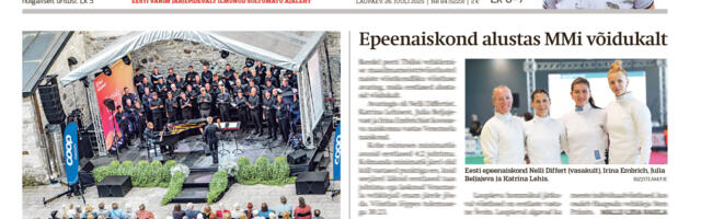 Lääne Elu paberleht laupäeval, 26. juulil