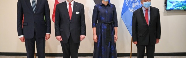 President Kaljulaid kohtus New Yorgis ÜRO peasekretäri ja Balti kolleegidega