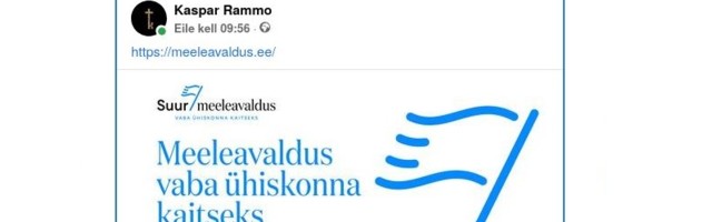 Facebook liigitas SAPTK meeleavalduse kodulehekülje spämmiks