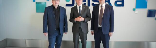 Läti president külastas Delska uut andmekeskust, mis on Baltimaade üks kestlikematest