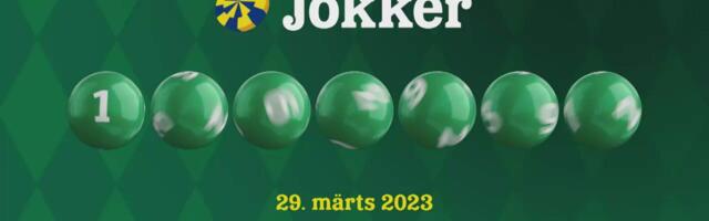 29. märtsi Jokkeri loosi tulemused