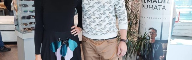 DJ Rauno Märks koos tütardega kontrollivad silmi
