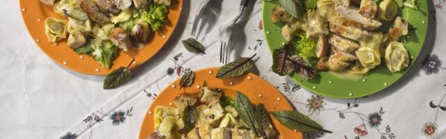 NII MAITSEV! Caesari salat kanafilee ja tortelliinidega