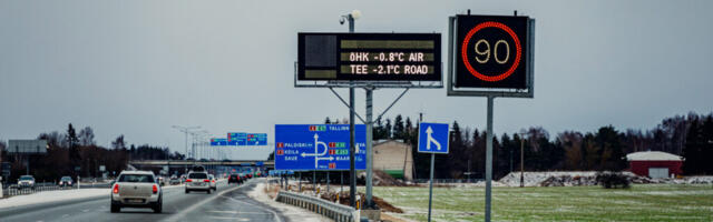 Скоростной режим в Эстонии меняется на зимний