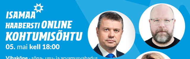 Isamaa Haabersti osakond alustab 5. mail kohtumiste sarjaga “Isamaa tähed”