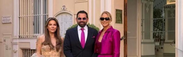 OVAKO SU KARIĆI IZGLEDALI NA MELININOM VENČANJU! Kuma Goca u nežnijim tonovima, Bojanova supruga odabrala ciklama haljinu (FOTO)