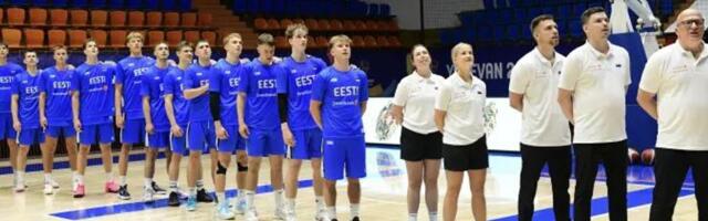 Eesti U20 korvpallikoondis sai kolmanda kaotuse