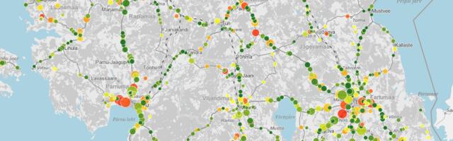Hoiatus! Sügis toob metsloomad teele ning kaart näitab, kus on selleks suurem tõenäosus