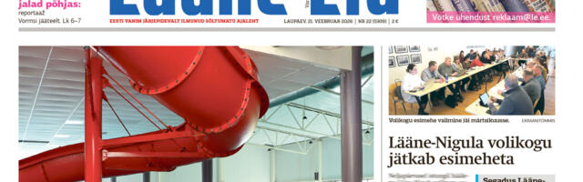Lääne Elu paberleht laupäeval, 21. veebruaril