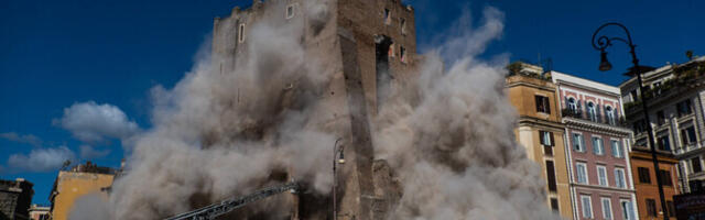 Roomas varises osaliselt kokku keskaegne torn