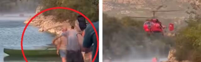 OVO JE SNIMAK KOJI JE RAZBESNEO BALKAN Čovek gađa srpski helikopter koji gasi požar u Crnoj Gori