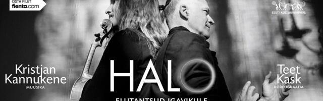 Tantsulavastus „HALO“. Teet Kask, Kristjan Kannukene – 3.-8. mai Nigulistes.