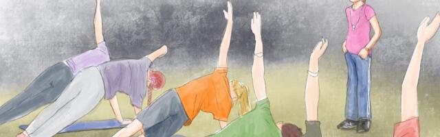 11-aastane laps õpetab endast nooremaid lae all pea alaspidi rippuma. Seaduseaugu tõttu võib huvikoolis trenne anda igaüks