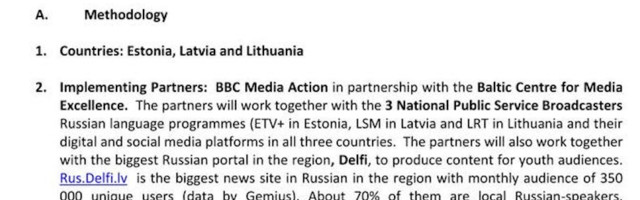 Dokumendid: Eestis tehakse Briti välisministeeriumi tellimusel ja rahastusel siinsetele venelastele propagandat