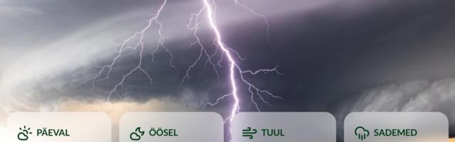 ILMATEADE | Välk ja pauk! Kolmapäeval saame nii vett kui vilet