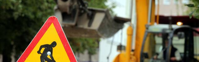 Liikluspiirang Tartus Jaama tänaval