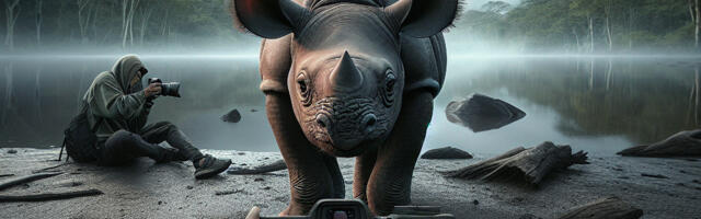 Ülimalt haruldane Sumatra ninasarvik sündis Lääne-Indoneesias