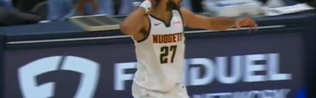 "Marej iz svlačionice!": Pogledajte neverovatan pogodak Jokićevog saigrača sa više od pola terena