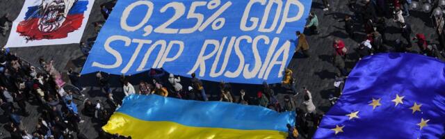 VIDEO | Prahas nõuti Ukraina toetamiseks „Eesti plaani“ ellu viimist