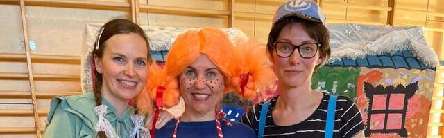 Kiiu Kii­ge­põn­ni las­teaia töö­ta­jad män­gi­sid „Pi­pi Pikk­suk­ka“