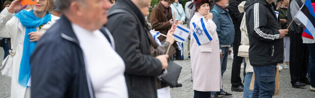 Tallinnas Toompeal toimus meeleavaldus Iisraeli toetuseks