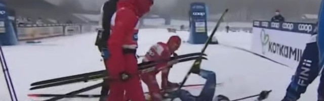 VIDEO | Suusaraev Venemaa moodi: Bolšunov äsas soomlasele kepiga ja rammis ta pärast finišit pikali