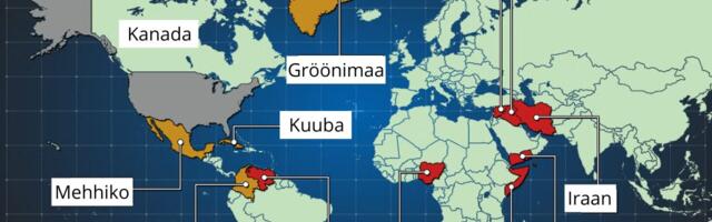 Kaardistatud: kõik riigid, mida Trump on “Ameerika ennekõike” aastal rünnanud või ähvardanud