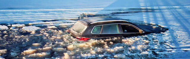 Hea teada: kui auto vajub läbi jää, ei hüvita kindlustus midagi