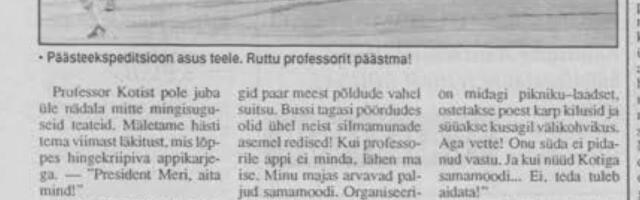 Ääremärkusi teaduse vahelt. Kott peas siisikesi jahtides aega igavikult tagasi võitmas