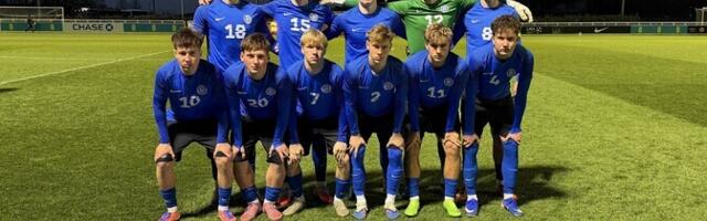 Finaalturniiriks valmistuv noormeeste U-17 koondis sai napi kaotuse