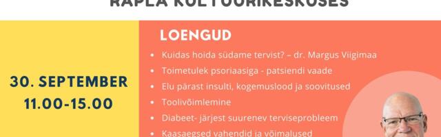 Raplamaa Patsiendipäev – tasuta üritus kõigile huvilistele