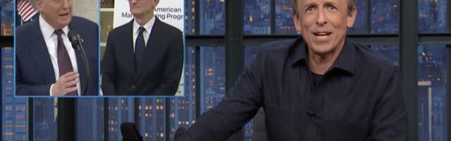 Seth Meyers reacts to Trumps strained meeting with Apple CEO Tim Cook