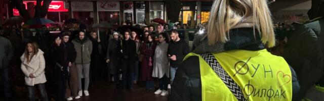 „Ruke su im još krvavije, a mi ne odustajemo“: U Nišu obeležena godišnjica blokade Filozofskog fakulteta