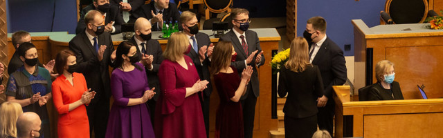 Jüri Ratas andis peaministri ameti üle Kaja Kallasele