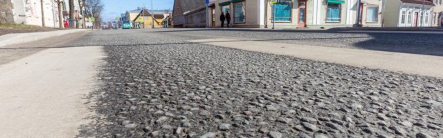 Remonditud Tallinna tänav muutus talvega krobeliseks