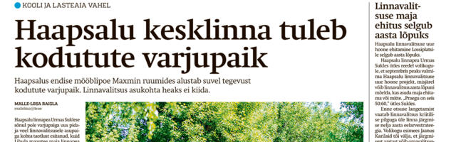 Lääne Elu paberleht laupäeval, 1. juunil