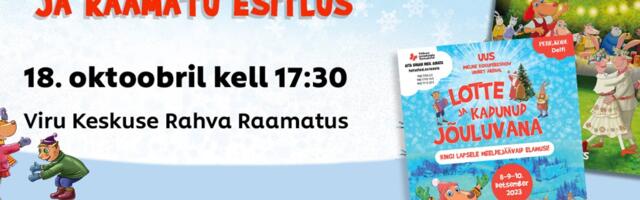 Kõik Lotte sõbrad on oodatud täna Viru keskuse Rahva Raamatusse! Kohal on Lotte, tema uus raamat ja autorid