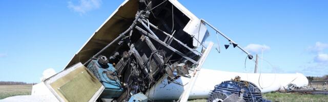 Lätis kukkus tugeva tuule tõttu elektrituuliku turbiin alla – see rüüstati ära