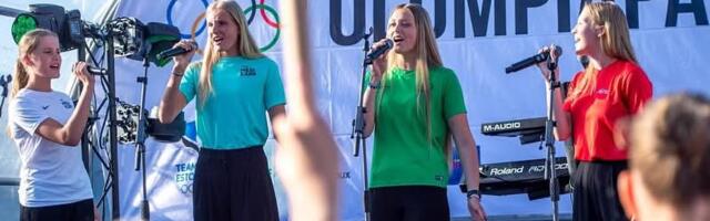 Kuula uut suusalaulu: noored kergejõustiklased üllatasid MK-etapi eel murdmaasuusatajaid