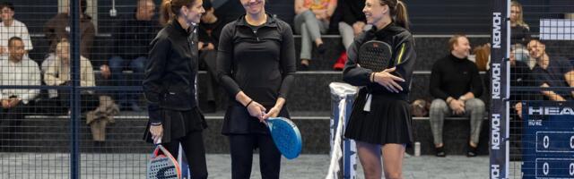FOTOD | Kaia Kanepi ja Anett Kontaveit läksid padeliväljakul vastamisi