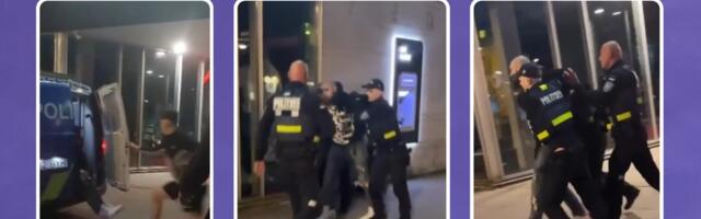 VIDEO | Agressiivne mees ründas Kuressaares politseinikke ja pani politseibussist plehku