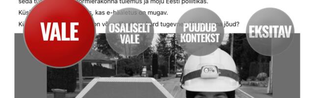 FAKTIKONTROLL | Kas vastab tõele, et e-valimistel saab alati enim hääli Reformierakond? Ei, viraalne postitus kubiseb valedest