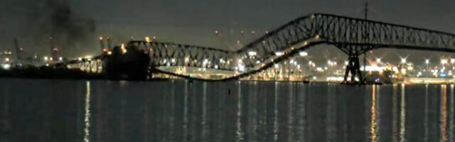 VIDEO | Kaubalaevalt löögi saanud hiiglaslik Baltimore'i sild varises kokku