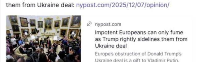 “Impotentsed eurooplased saavad vaid raevutseda, kui Trump nad õigustatult Ukraina lepingust kõrvale jätab”