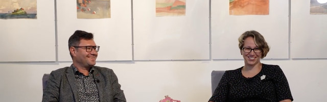 Esna Galerii vestlus: kirjutamine kui piirilkõnd. Igor Kotjuh & Aija Sakova