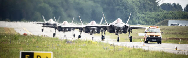 Eestisse jõudsid jälle viienda põlvkonna hävitajad F-35